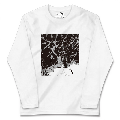 【竹原（広島県）】地図柄ロングスリーブTシャツ