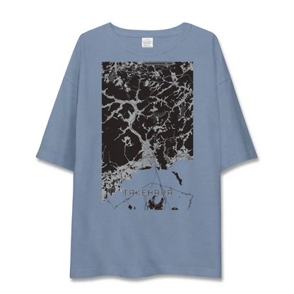 【竹原（広島県）】地図柄ビッグシルエットTシャツ