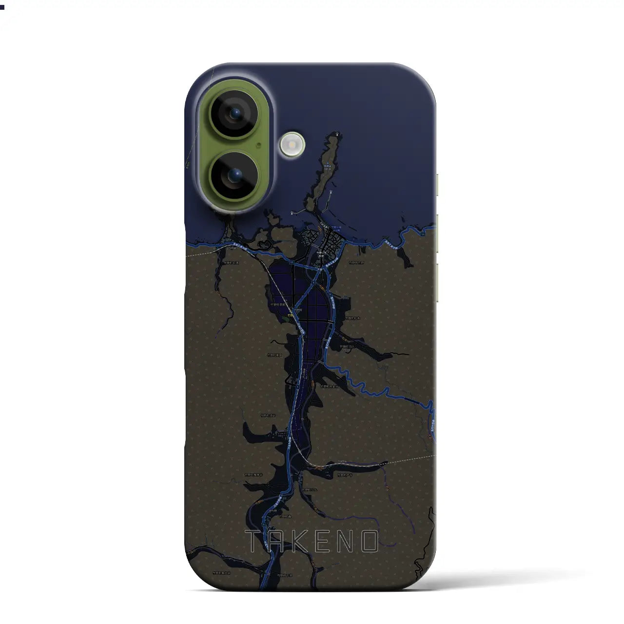 【竹野（兵庫県）】地図柄iPhoneケース（バックカバータイプ）