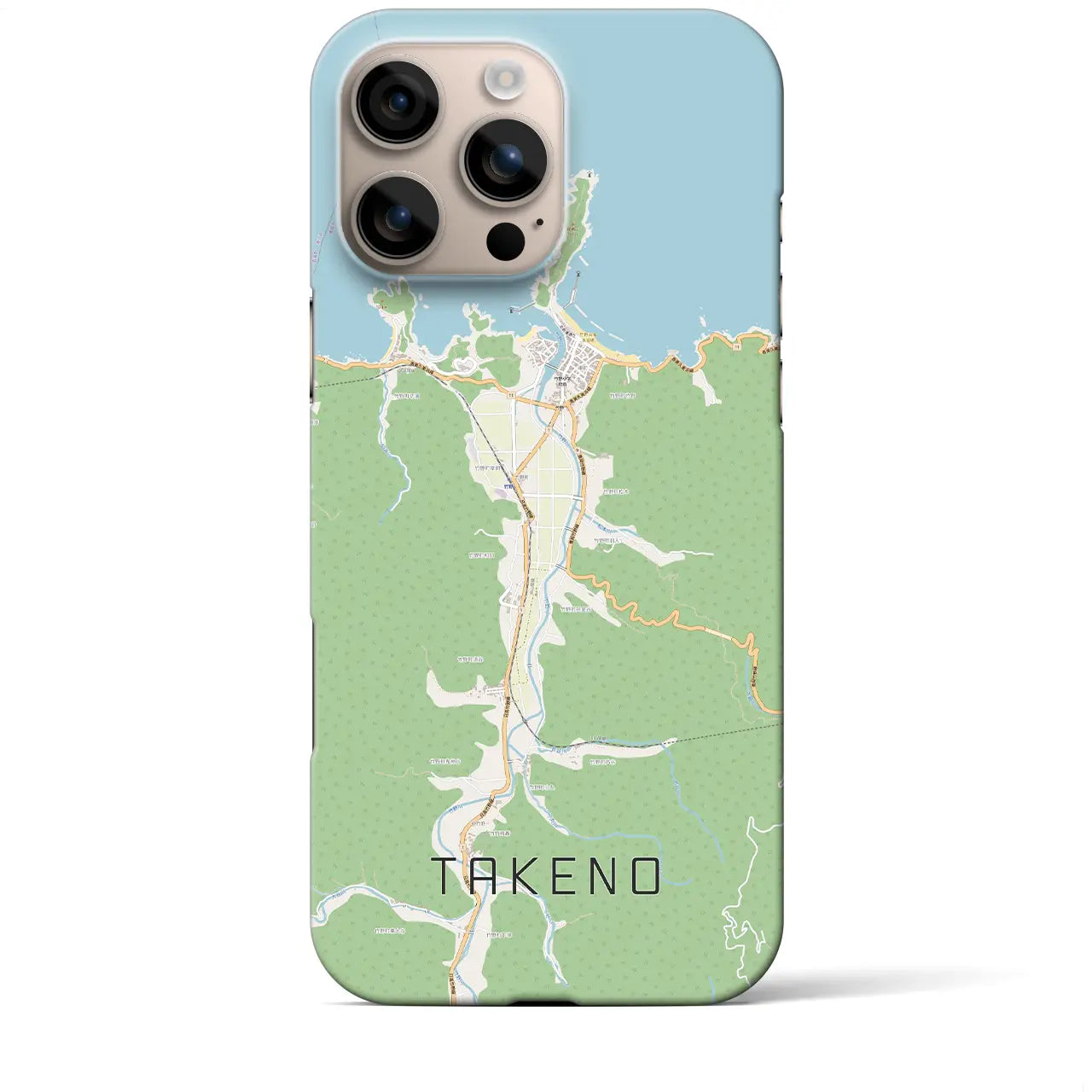 【竹野（兵庫県）】地図柄iPhoneケース（バックカバータイプ）