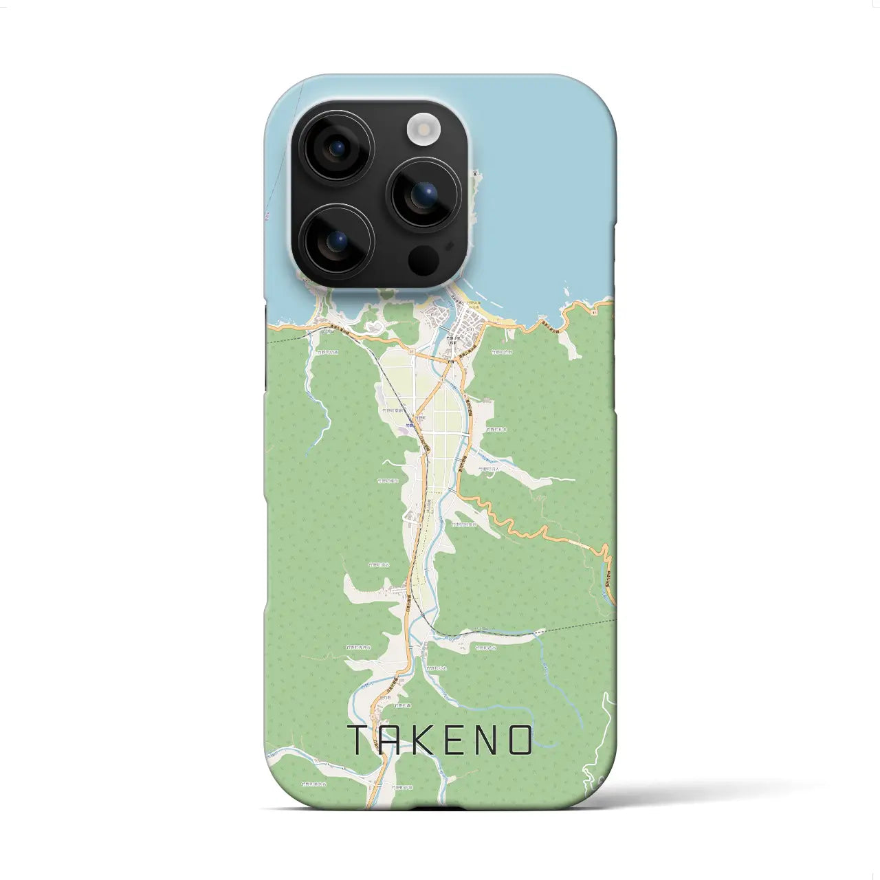 【竹野（兵庫県）】地図柄iPhoneケース（バックカバータイプ）