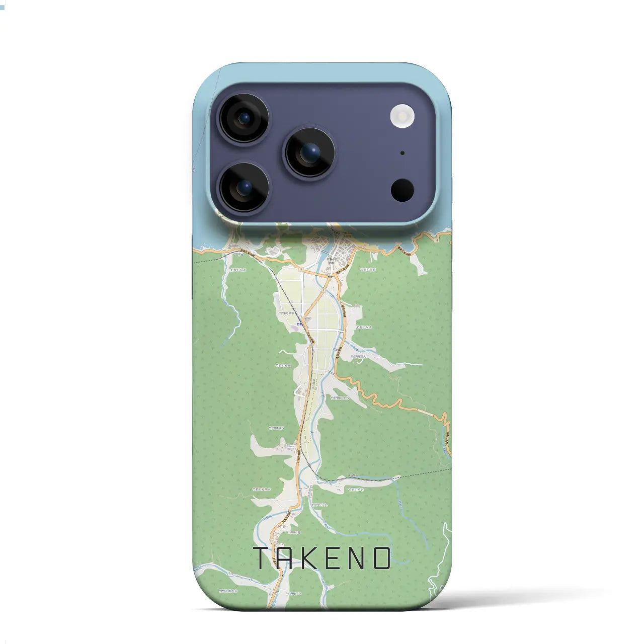 【竹野（兵庫県）】地図柄iPhoneケース（バックカバータイプ）