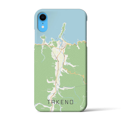 【竹野（兵庫県）】地図柄iPhoneケース（バックカバータイプ）