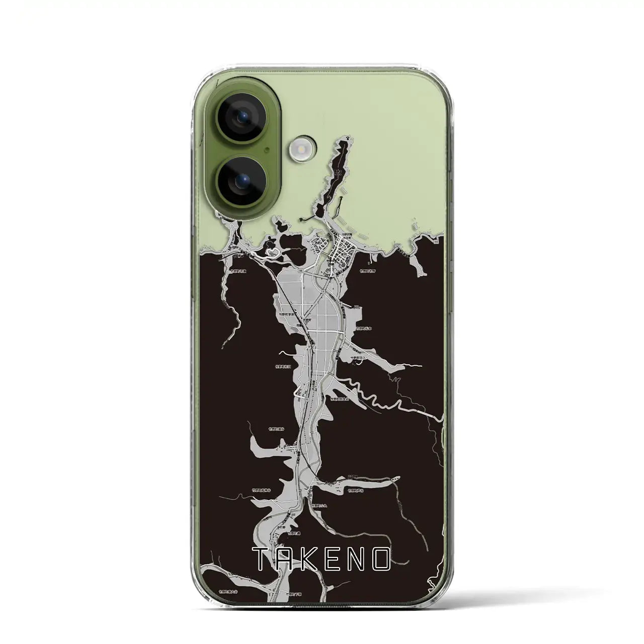 【竹野（兵庫県）】地図柄iPhoneケース（クリアタイプ）