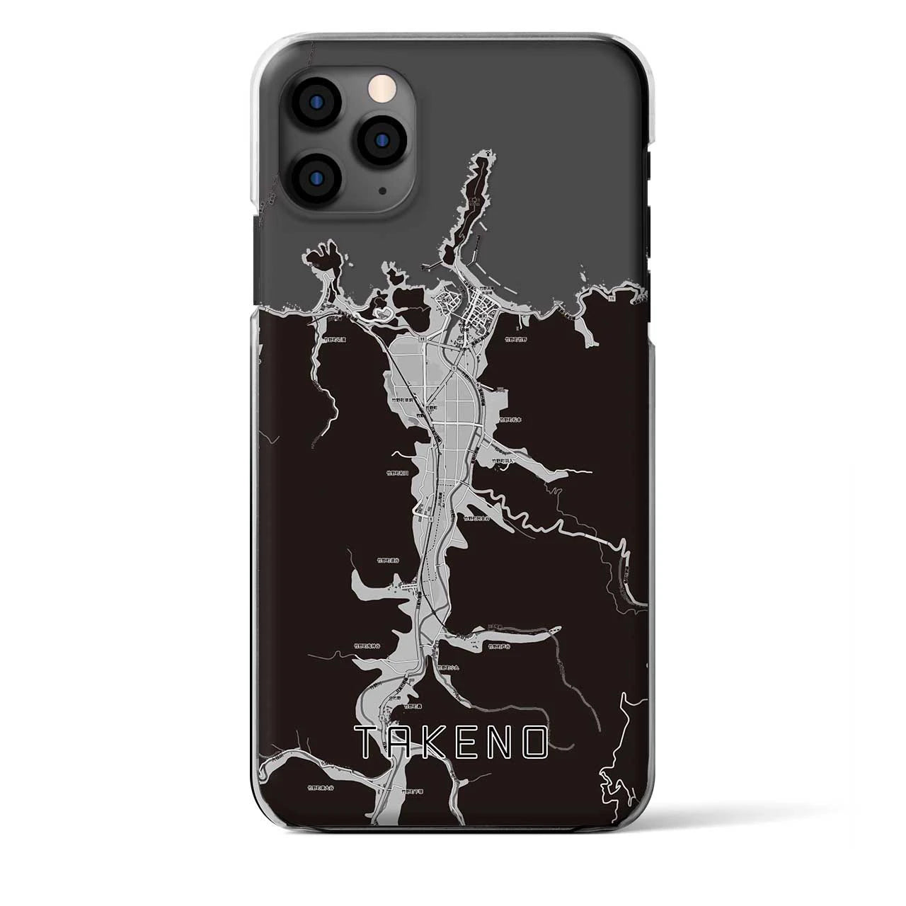 【竹野（兵庫県）】地図柄iPhoneケース（クリアタイプ）