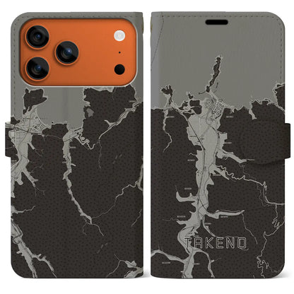 【竹野（兵庫県）】地図柄iPhoneケース（手帳タイプ）