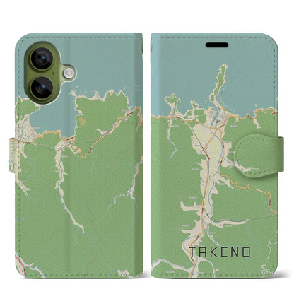 【竹野（兵庫県）】地図柄iPhoneケース（手帳タイプ）