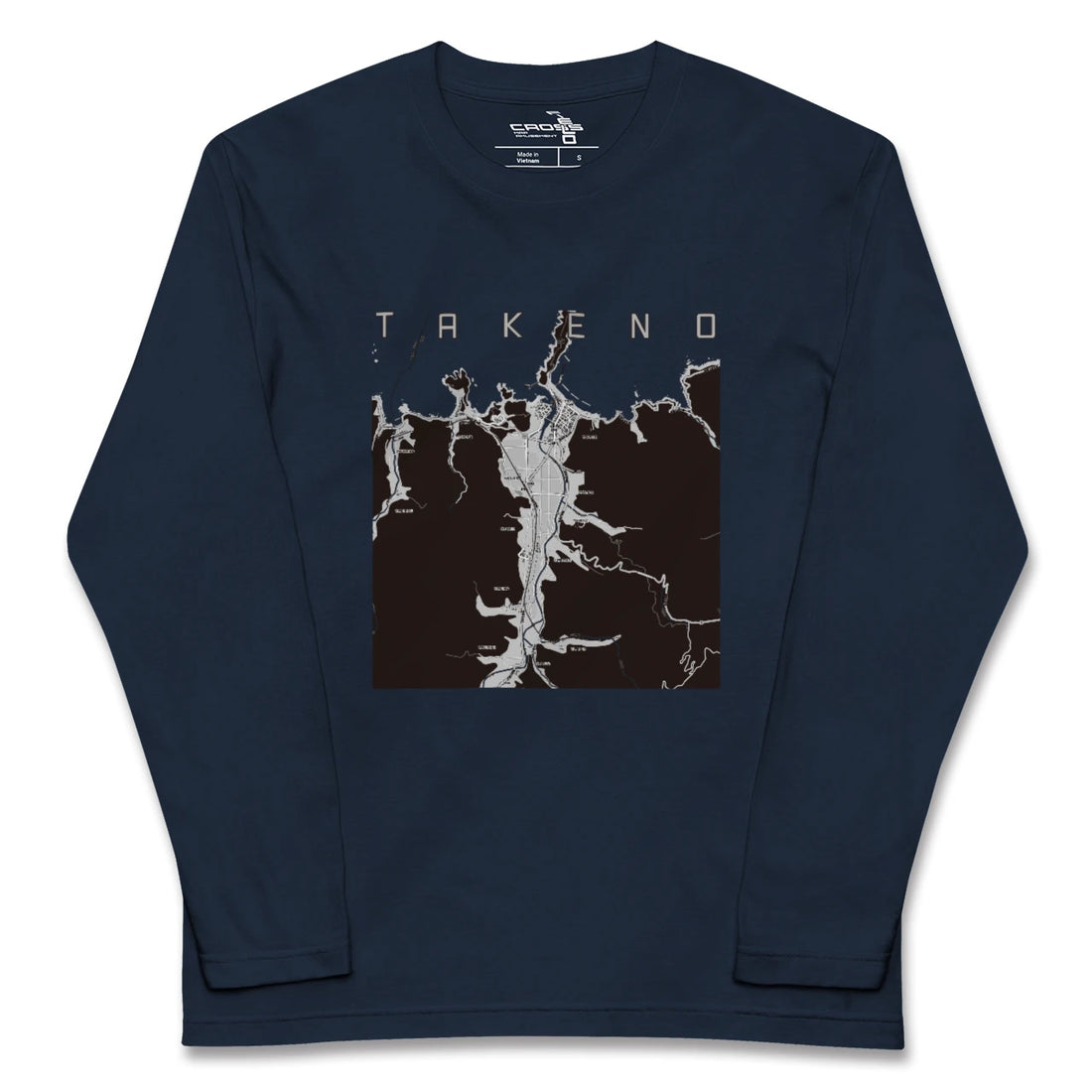 【竹野(兵庫県)】地図柄ロングスリーブTシャツ