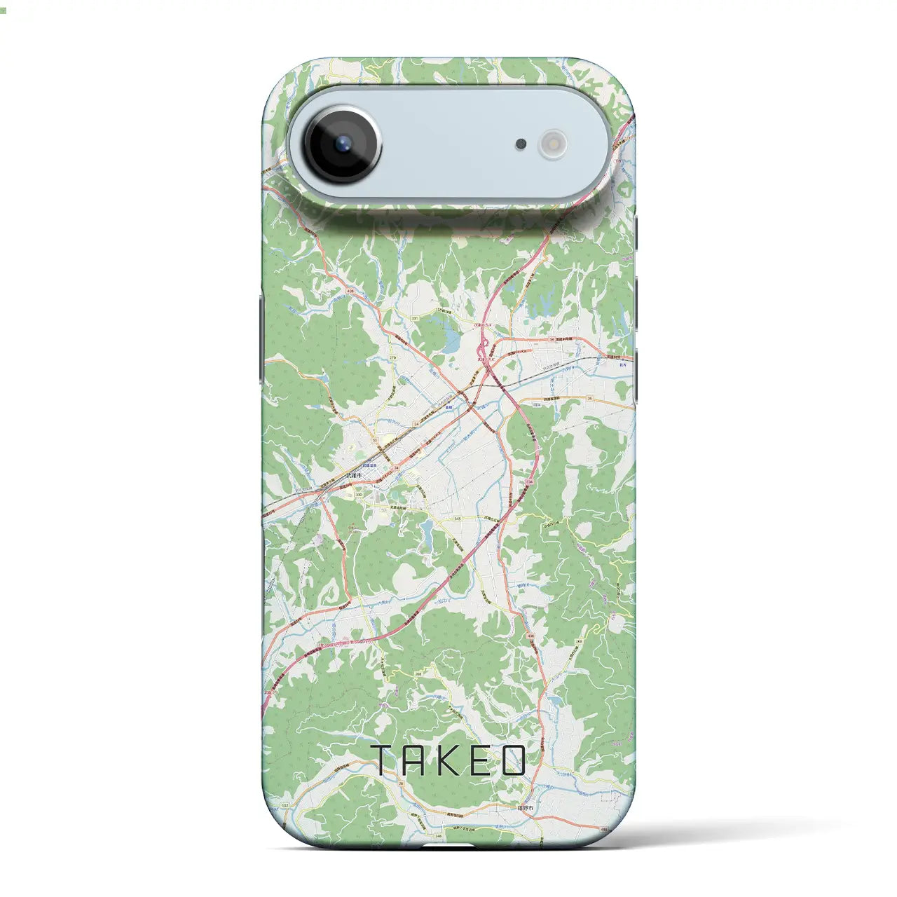 【武雄（佐賀県）】地図柄iPhoneケース（バックカバータイプ）