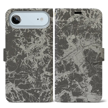 【武雄（佐賀県）】地図柄iPhoneケース（手帳タイプ）