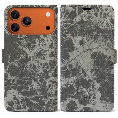 【武雄（佐賀県）】地図柄iPhoneケース（手帳タイプ）