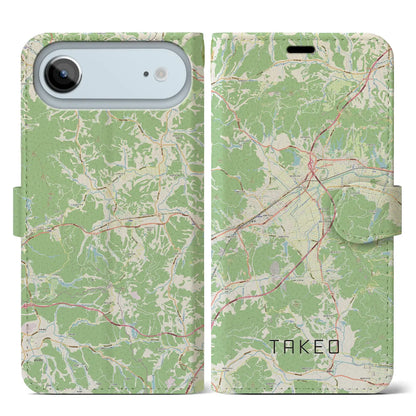 【武雄（佐賀県）】地図柄iPhoneケース（手帳タイプ）