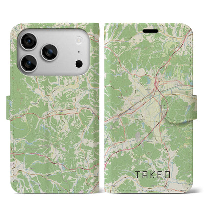 【武雄（佐賀県）】地図柄iPhoneケース（手帳タイプ）