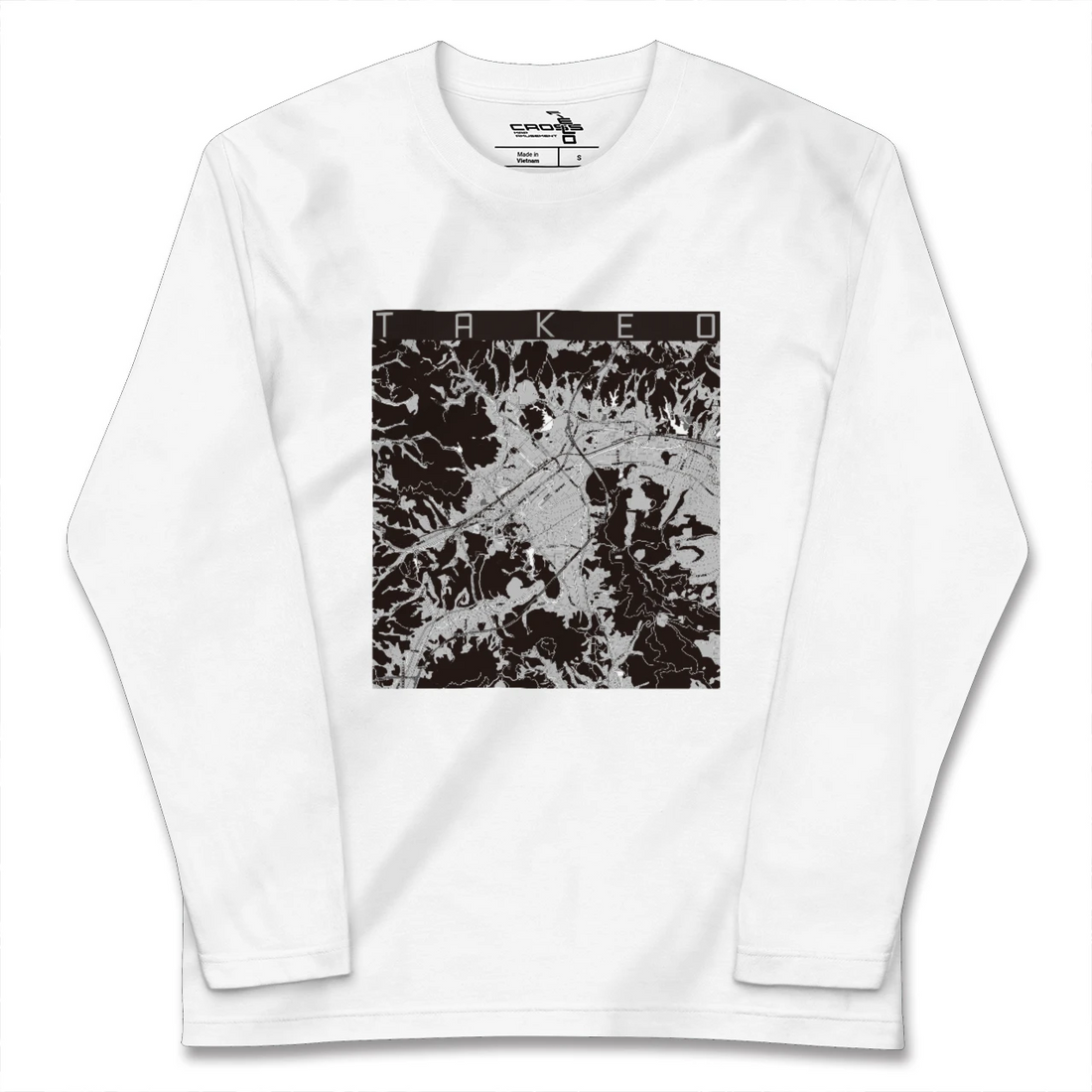 【武雄(佐賀県)】地図柄ロングスリーブTシャツ