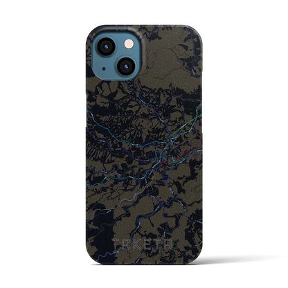 【竹田（大分県）】地図柄iPhoneケース（バックカバータイプ）