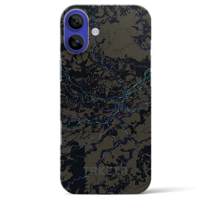 【竹田（大分県）】地図柄iPhoneケース（バックカバータイプ）