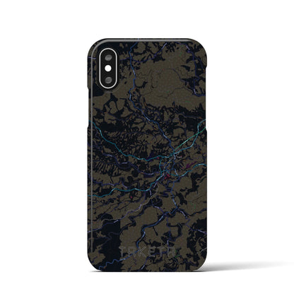 【竹田（大分県）】地図柄iPhoneケース（バックカバータイプ）