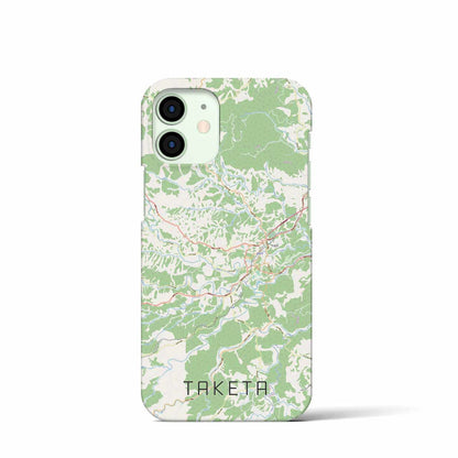 【竹田（大分県）】地図柄iPhoneケース（バックカバータイプ）