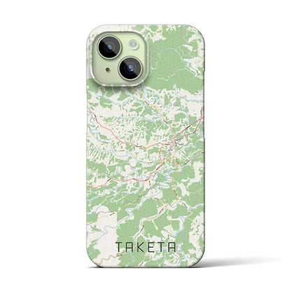 【竹田（大分県）】地図柄iPhoneケース（バックカバータイプ）