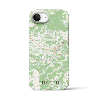 【竹田（大分県）】地図柄iPhoneケース（バックカバータイプ）