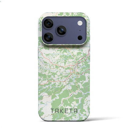 【竹田（大分県）】地図柄iPhoneケース（バックカバータイプ）