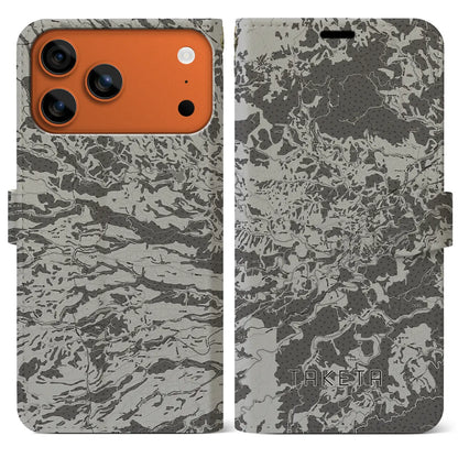 【竹田（大分県）】地図柄iPhoneケース（手帳タイプ）