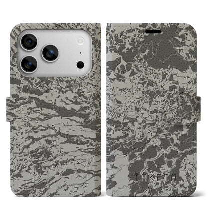 【竹田（大分県）】地図柄iPhoneケース（手帳タイプ）