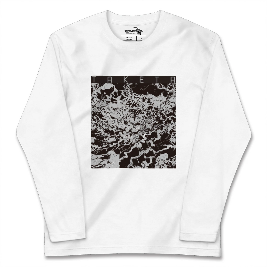 【竹田(大分県)】地図柄ロングスリーブTシャツ