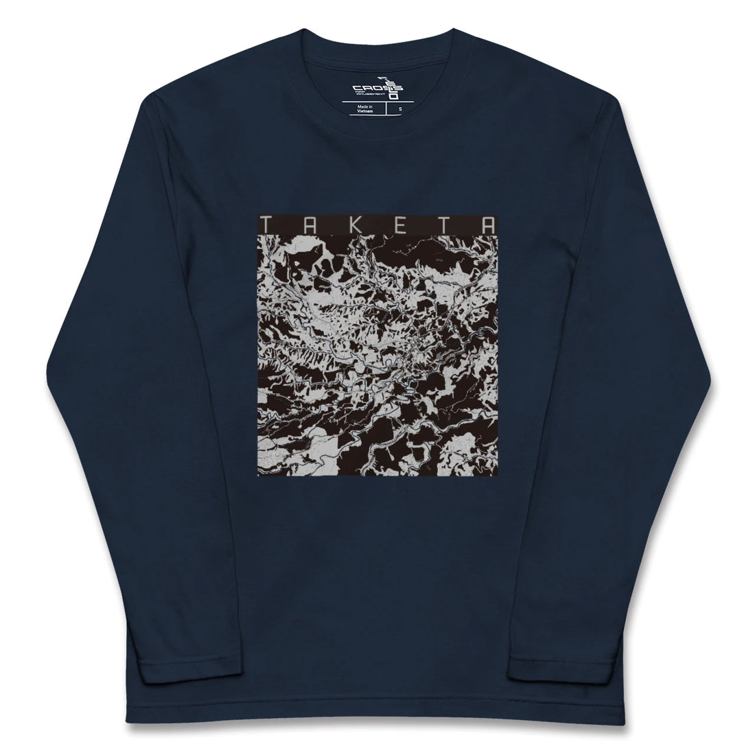 【竹田（大分県）】地図柄ロングスリーブTシャツ