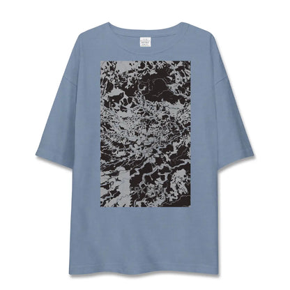 【竹田（大分県）】地図柄ビッグシルエットTシャツ