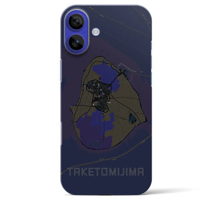 【竹富島（沖縄県）】地図柄iPhoneケース（バックカバータイプ）