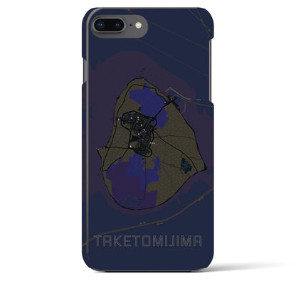 【竹富島（沖縄県）】地図柄iPhoneケース（バックカバータイプ）