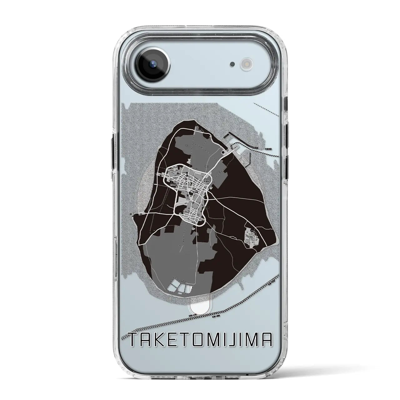 【竹富島（沖縄県）】地図柄iPhoneケース（MagSafeタイプ）