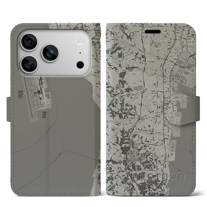 【武豊（愛知県）】地図柄iPhoneケース（手帳タイプ）