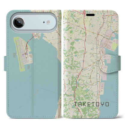 【武豊（愛知県）】地図柄iPhoneケース（手帳タイプ）