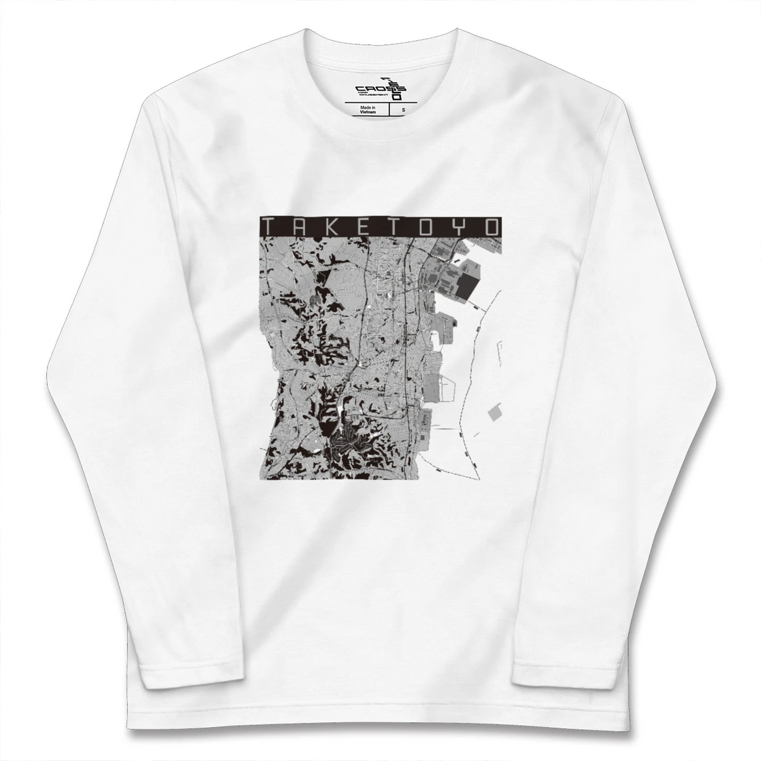 【武豊(愛知県)】地図柄ロングスリーブTシャツ