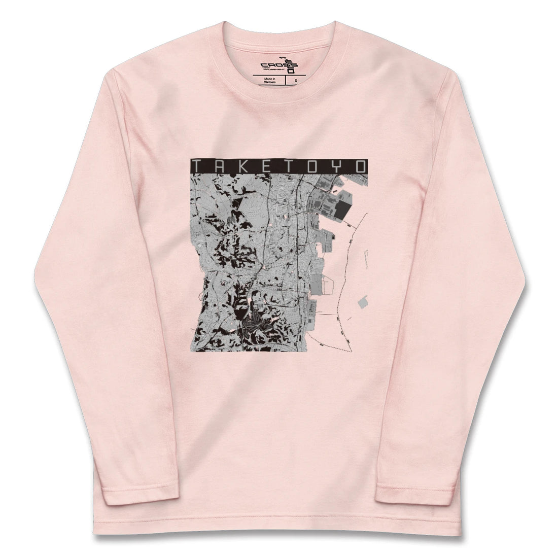 【武豊（愛知県）】地図柄ロングスリーブTシャツ