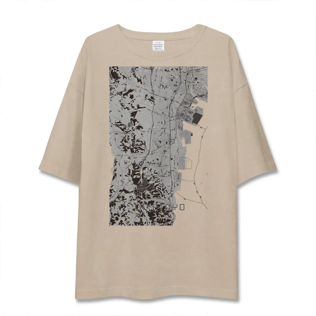 【武豊（愛知県）】地図柄ビッグシルエットTシャツ