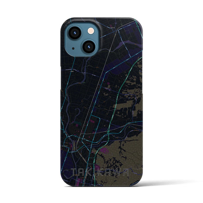 【滝川（北海道）】地図柄iPhoneケース（バックカバータイプ）