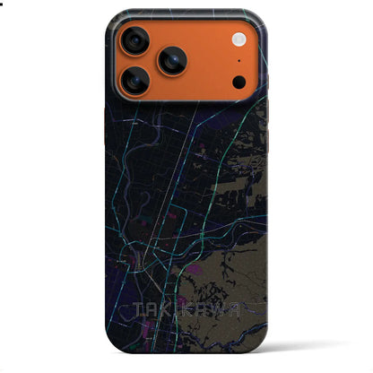 【滝川（北海道）】地図柄iPhoneケース（バックカバータイプ）