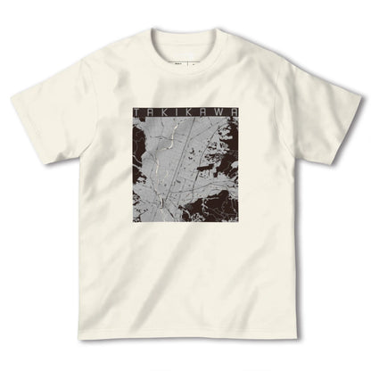 【滝川（北海道）】地図柄ヘビーウェイトTシャツ