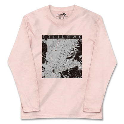 【滝川（北海道）】地図柄ロングスリーブTシャツ
