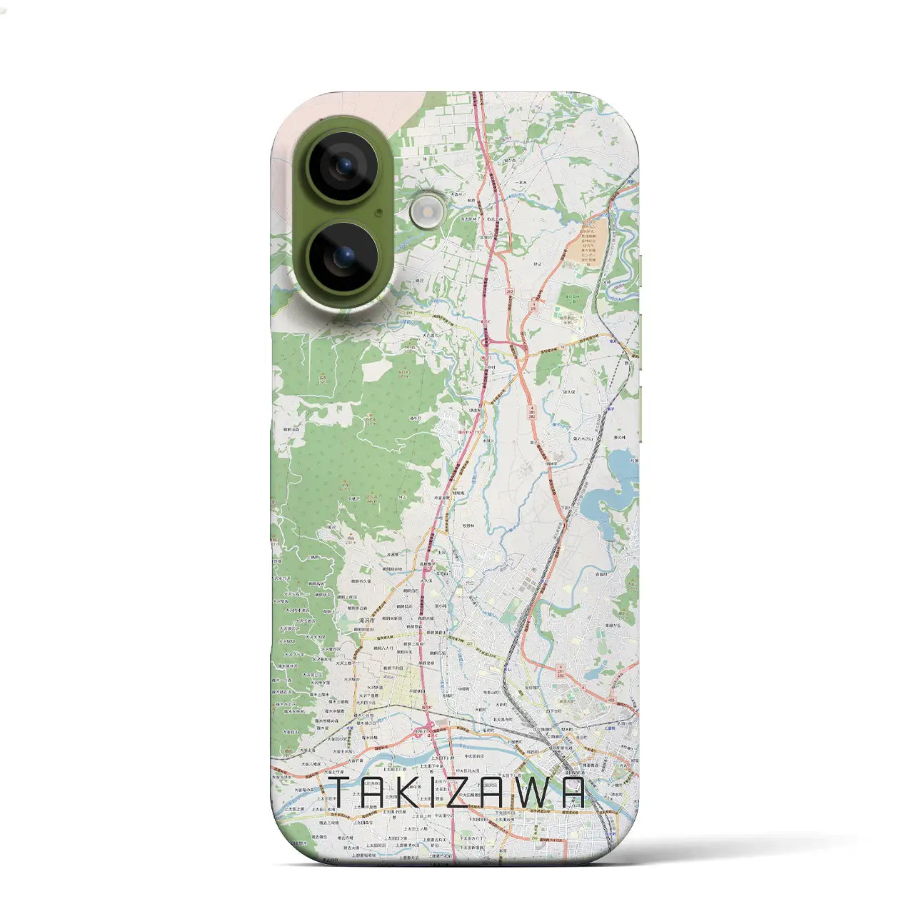 【滝沢（岩手県）】地図柄iPhoneケース（バックカバータイプ）