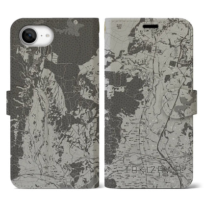 【滝沢（岩手県）】地図柄iPhoneケース（手帳タイプ）