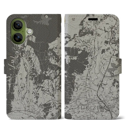 【滝沢（岩手県）】地図柄iPhoneケース（手帳タイプ）