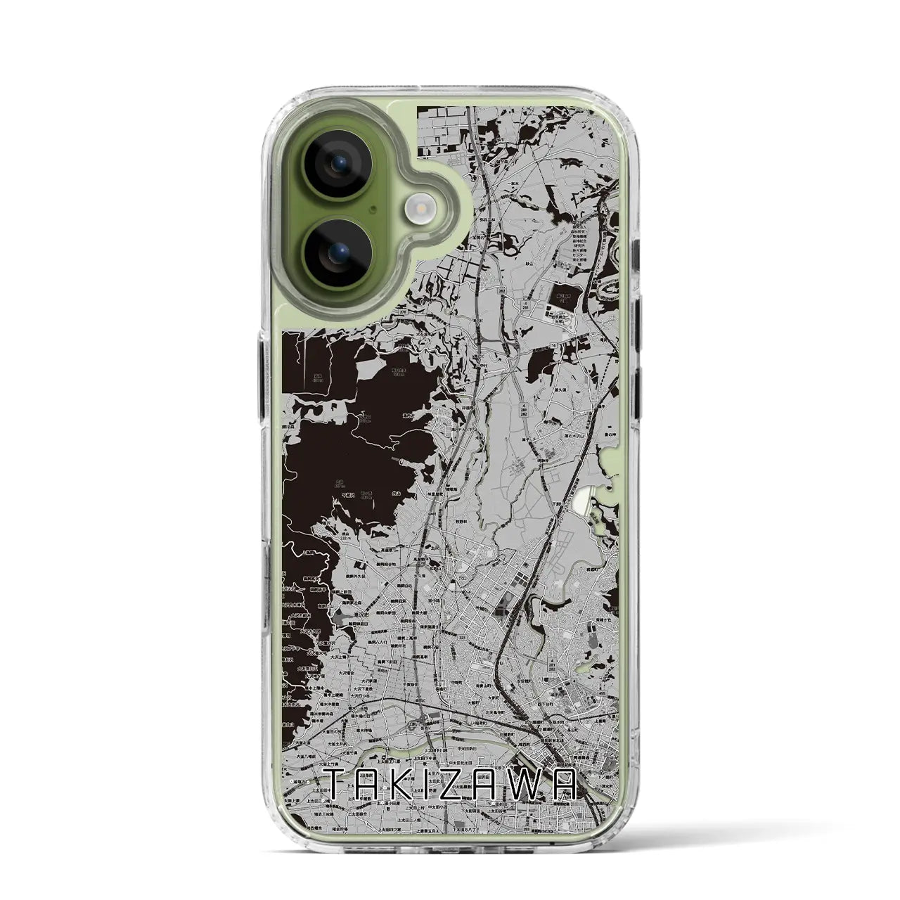 【滝沢（岩手県）】地図柄iPhoneケース（MagSafeタイプ）