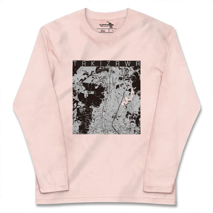 【滝沢（岩手県）】地図柄ロングスリーブTシャツ