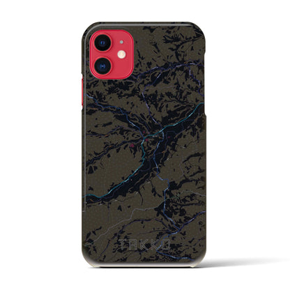 【田子（青森県）】地図柄iPhoneケース（バックカバータイプ）