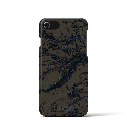 【田子（青森県）】地図柄iPhoneケース（バックカバータイプ）