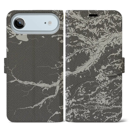 【田子（青森県）】地図柄iPhoneケース（手帳タイプ）